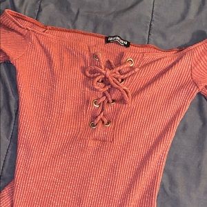 Off the shoulder bodysuit